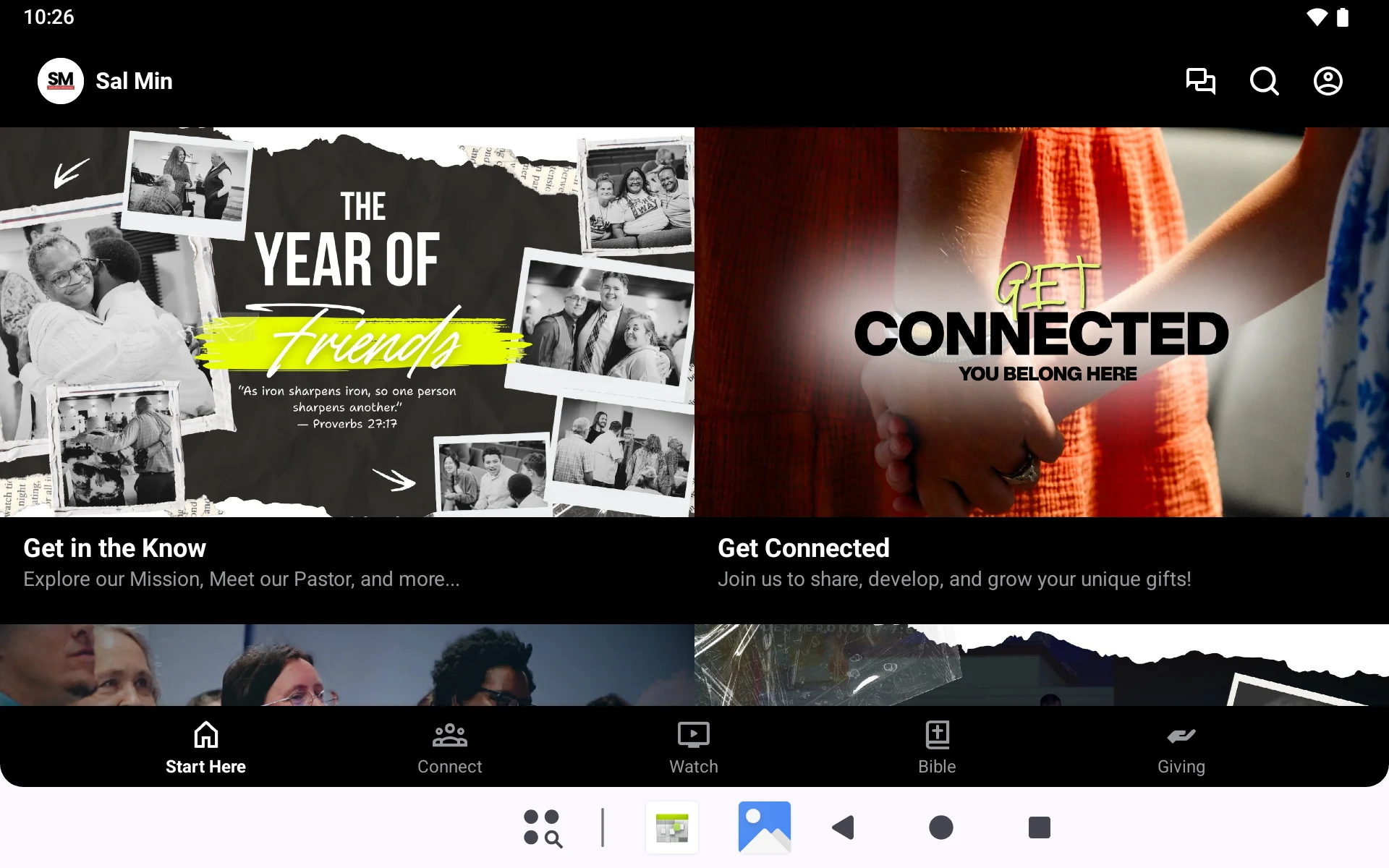 Salvation Ministries App screenshot